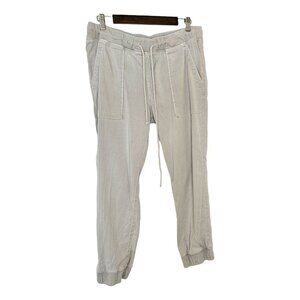 Bella Dahl Light Grey Jogger W/ Tie Waist Detail Sz L